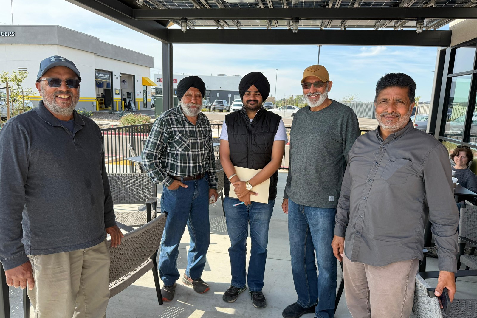Sunnyrudh Singh with research collaborators during his USA academic visit